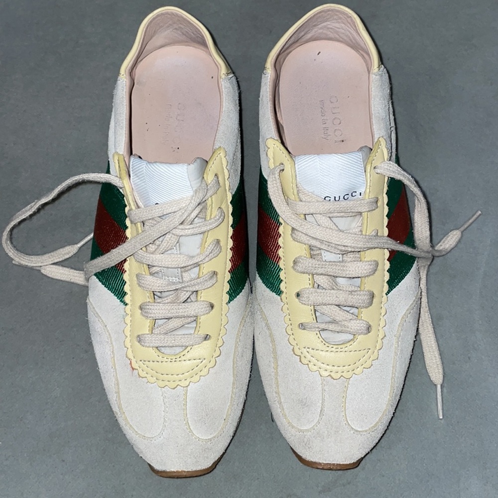 Gucci suede sneakers